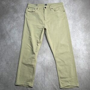 Revtown Sharp Decade Denim Mens 35x27 Beige Slim Straight Jeans **READ